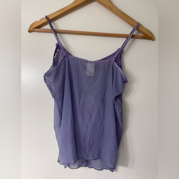 Purple Sheer Lingerie Top - Picture 5 of 5